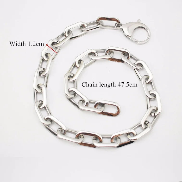 Statement Thick Chain Choker Necklace Punk Metal Fashion Trendy Jewelry for Women Men Fashion Link Chain Necklace