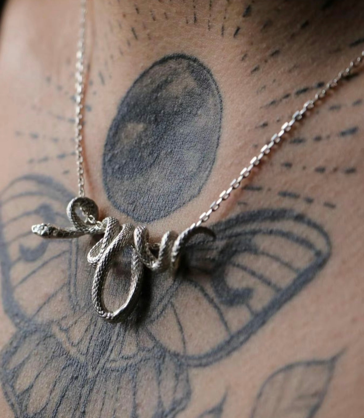 Style Snake Design Pendant Necklace, Fashionable Chain Necklace for Party, Daily Clothing Decor for Girl, Trendy All-match & Exquisite Jewelry