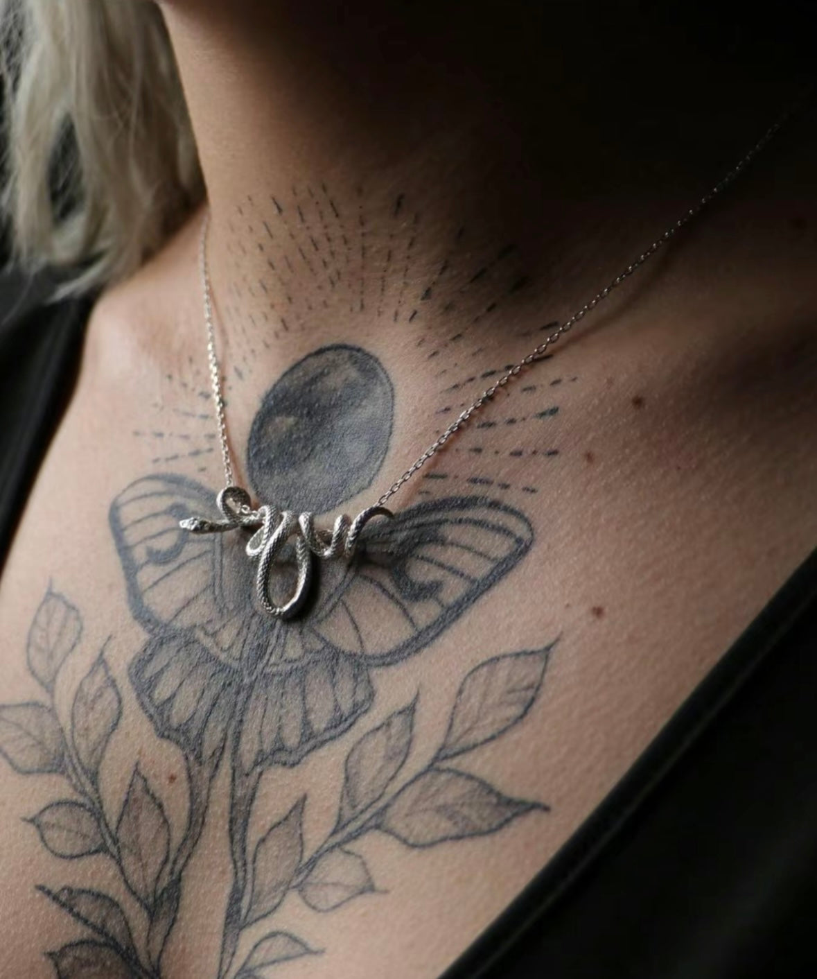 Style Snake Design Pendant Necklace, Fashionable Chain Necklace for Party, Daily Clothing Decor for Girl, Trendy All-match & Exquisite Jewelry