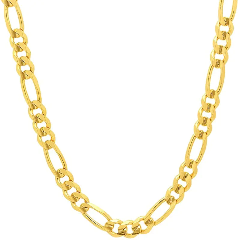 Stainless Steel Titanium Figaro Jewelry Chain