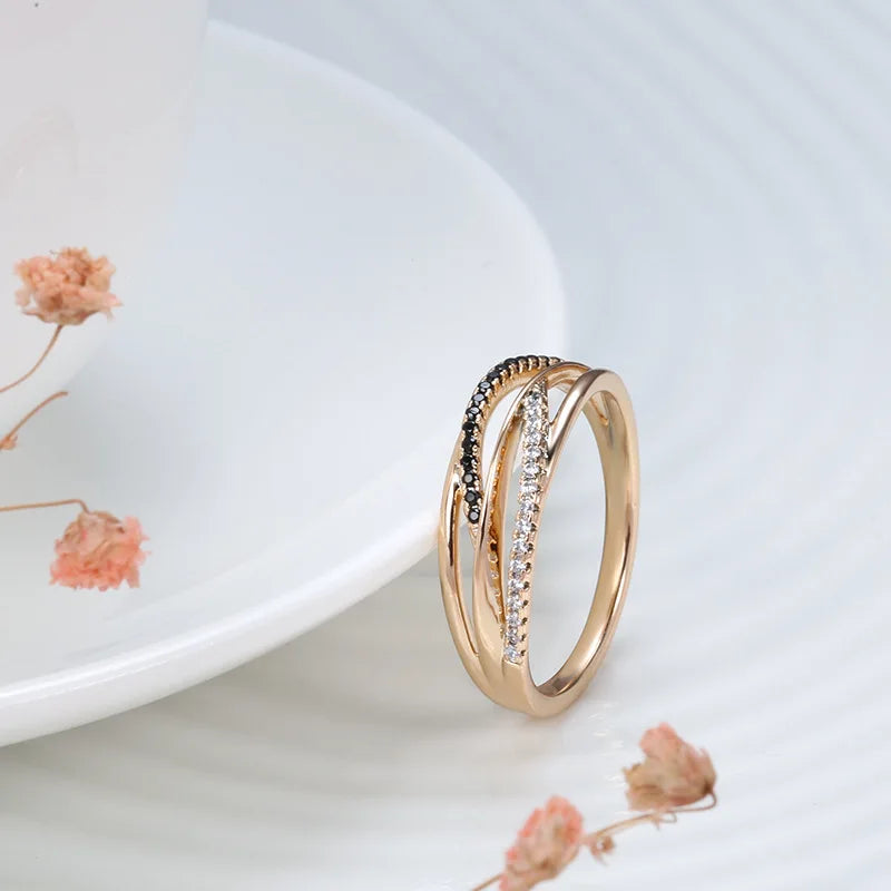 18k rose Gold Ring for Women Natural Carat Diamond with Diamond Jewelry Anillos De Bizuteria Anillos Mujer Gemstone Rings