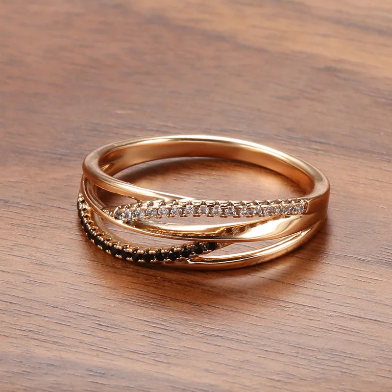18k rose Gold Ring for Women Natural Carat Diamond with Diamond Jewelry Anillos De Bizuteria Anillos Mujer Gemstone Rings