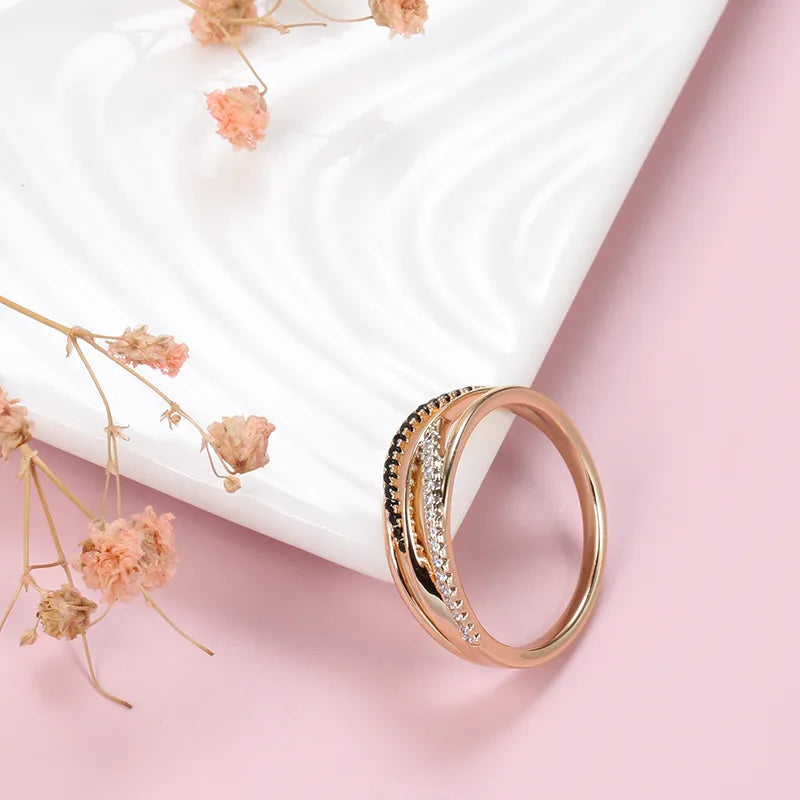 18k rose Gold Ring for Women Natural Carat Diamond with Diamond Jewelry Anillos De Bizuteria Anillos Mujer Gemstone Rings
