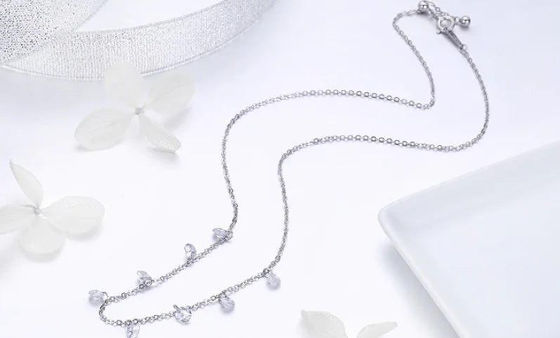 Minimalist Silver Necklace Jewelry