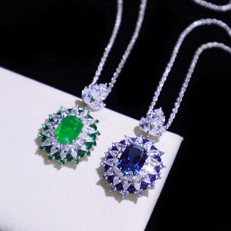 Little Red Book Recommendation Emerald Opening Colored Gems Pendant