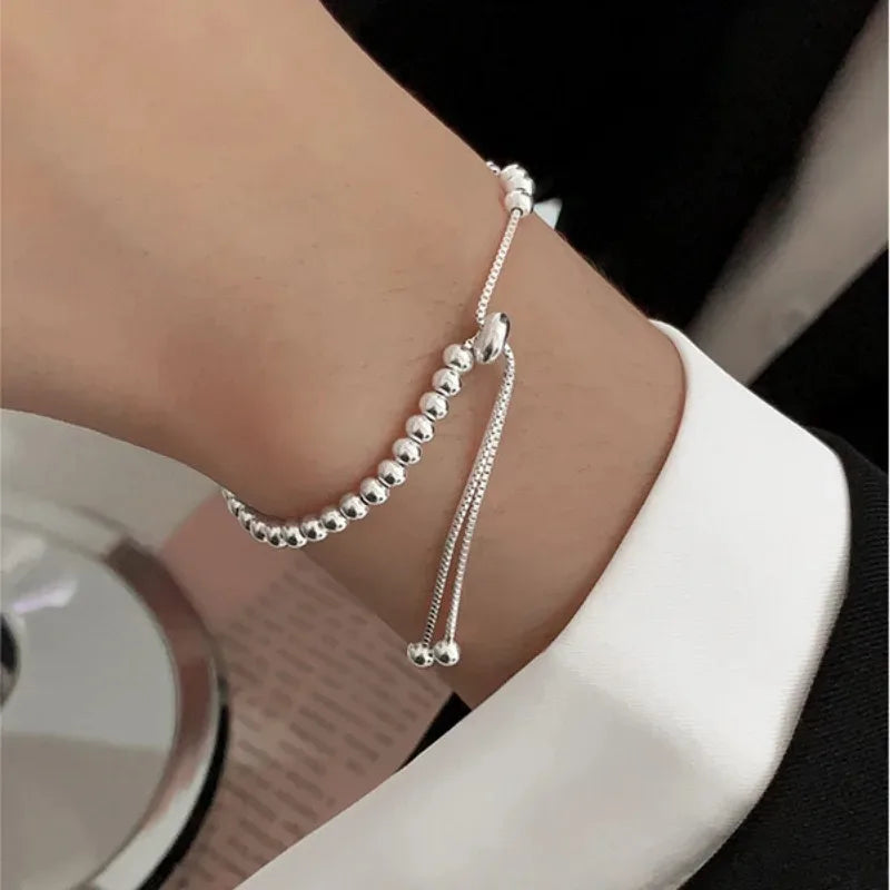100% Solid 925 Sterling Silver Metal Bracelets