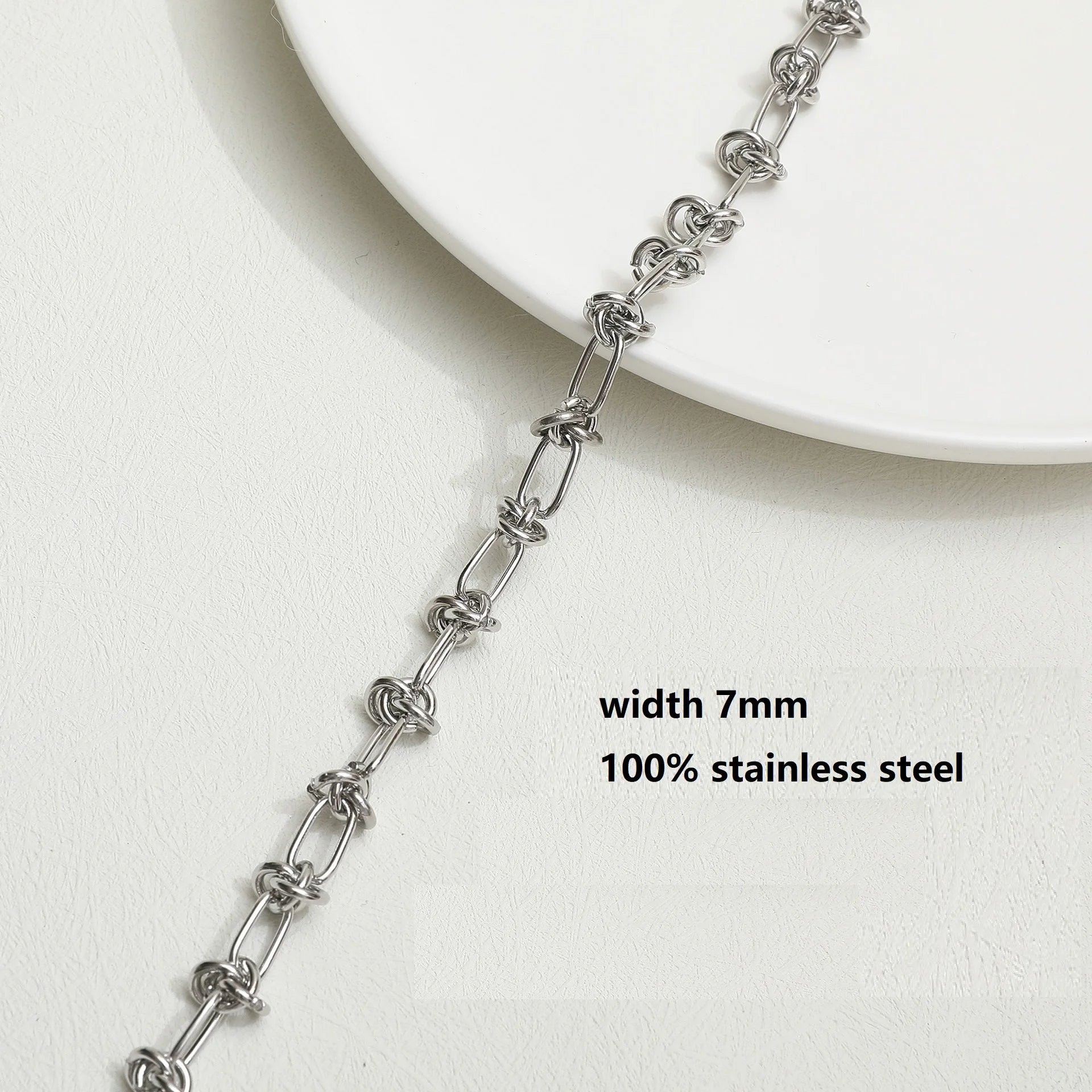 New Hip Hop DIY Chain Necklace for Men Women 316L Stainless Steel Jewelry Vintage Punk Gothic Collar Choker Kpop Aesthetic