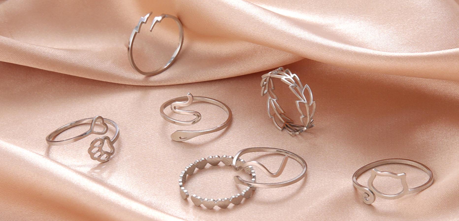 Skyrim Simple Geometric Hollow Round Ring Women Stainless Steel Minimalist