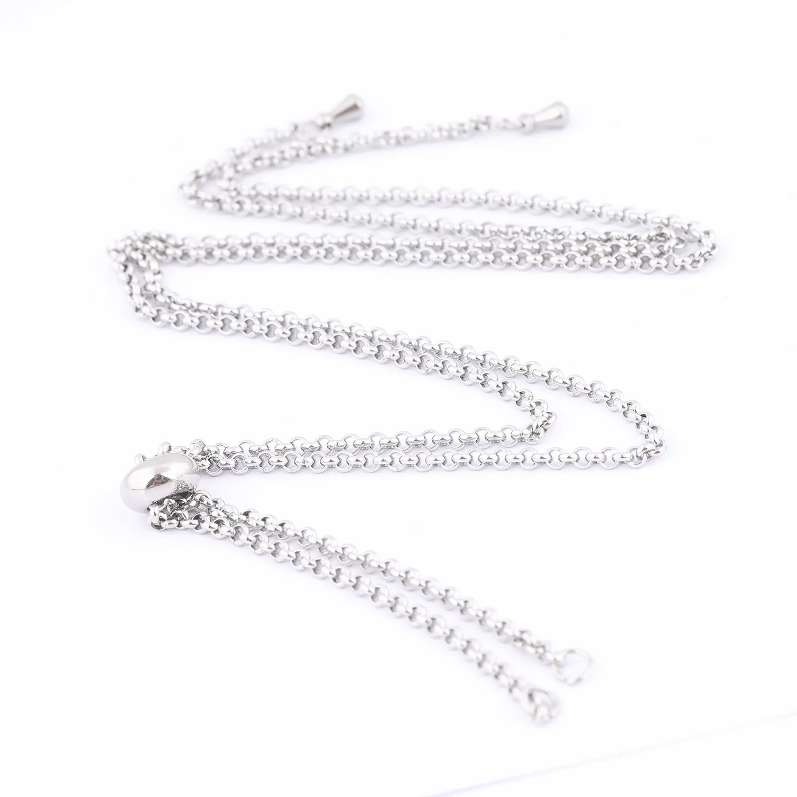 5pcs 66cm Long Stainless Steel Necklace Chains For Jewelry Making Supplies Diy Accessories