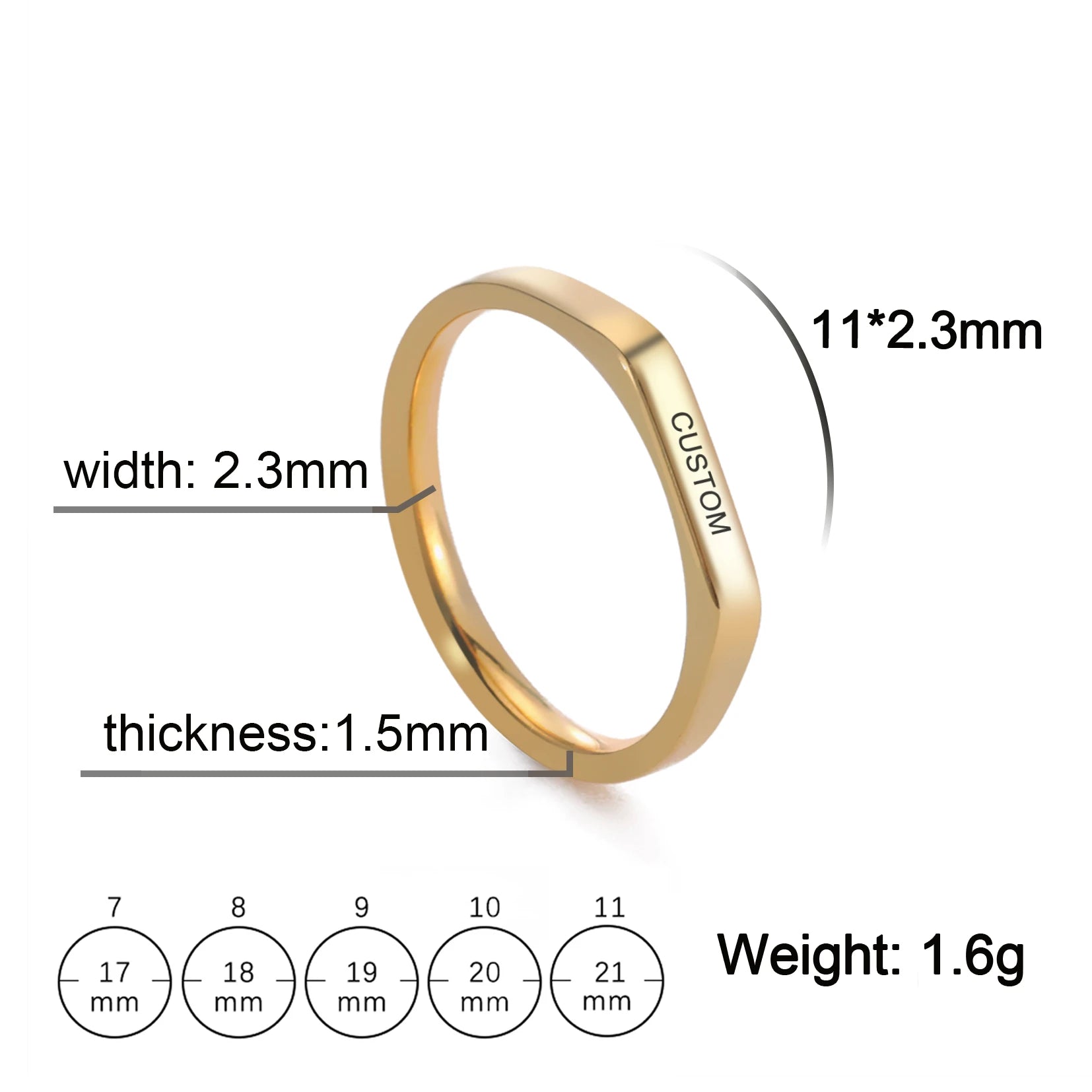 Engrave Wedding Marry Silver Color Stainless Steel Jewelry