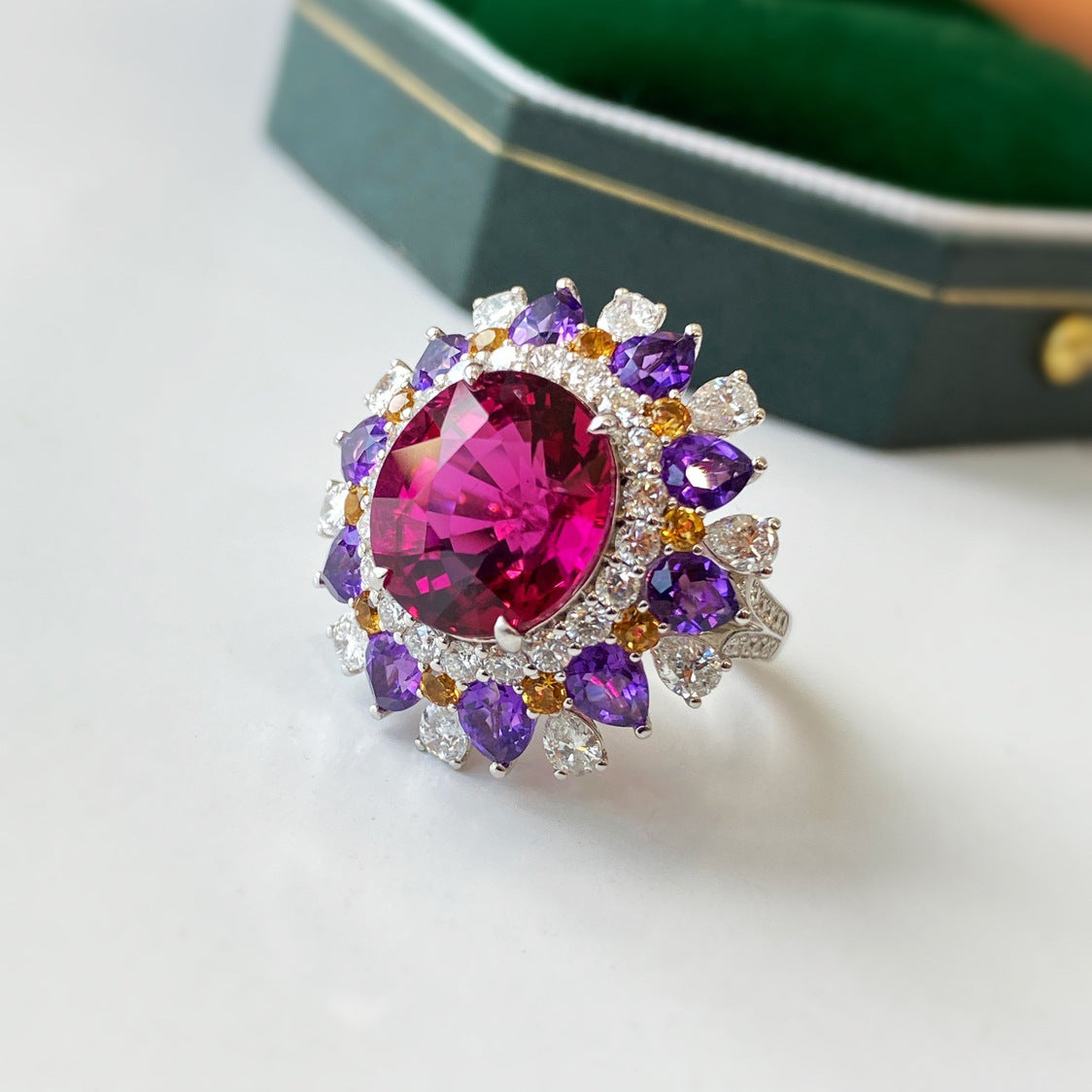 925 Silver Ring Oval Vintage Real Ruby Rings