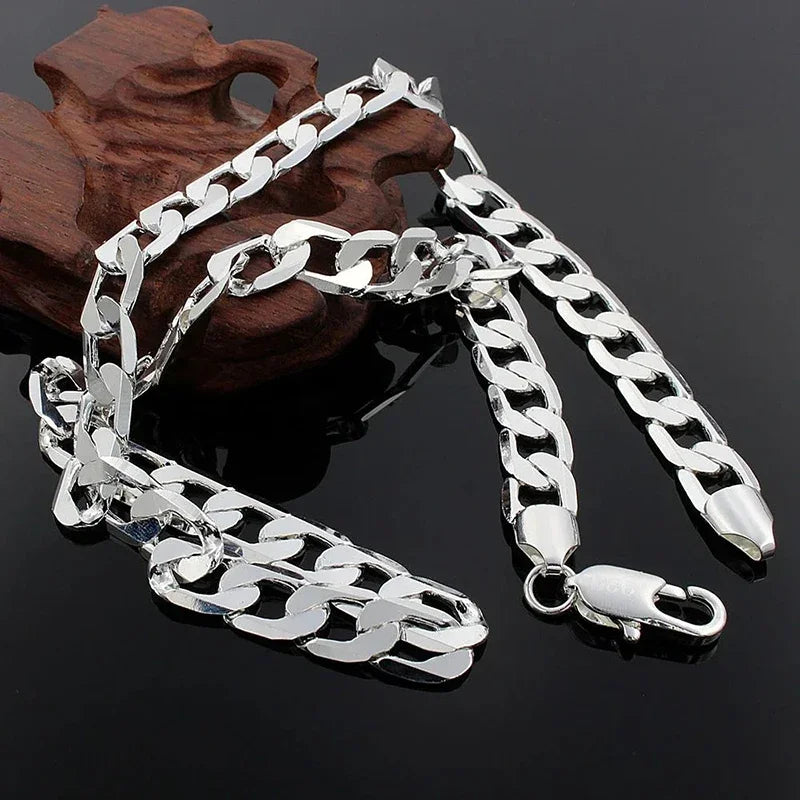 925 Sterling Silver Necklace For Men's & women