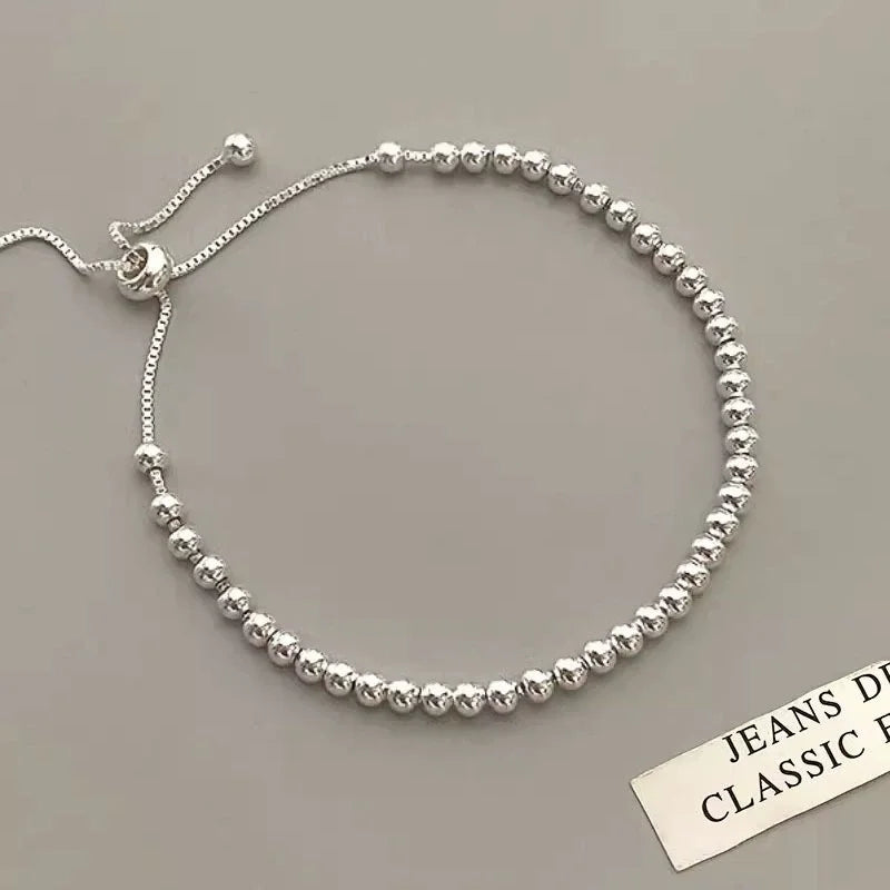 100% Solid 925 Sterling Silver Metal Bracelets