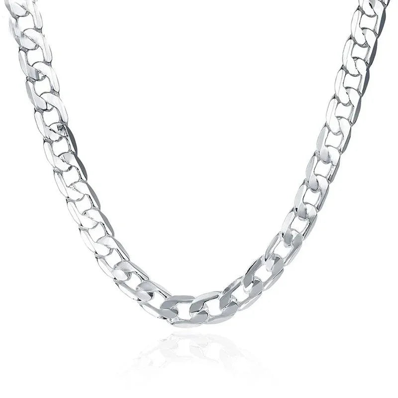925 Sterling Silver Necklace For Men's & women
