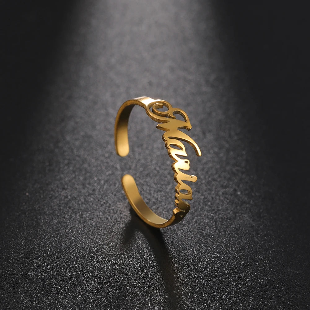 Rings Couple Gold Color