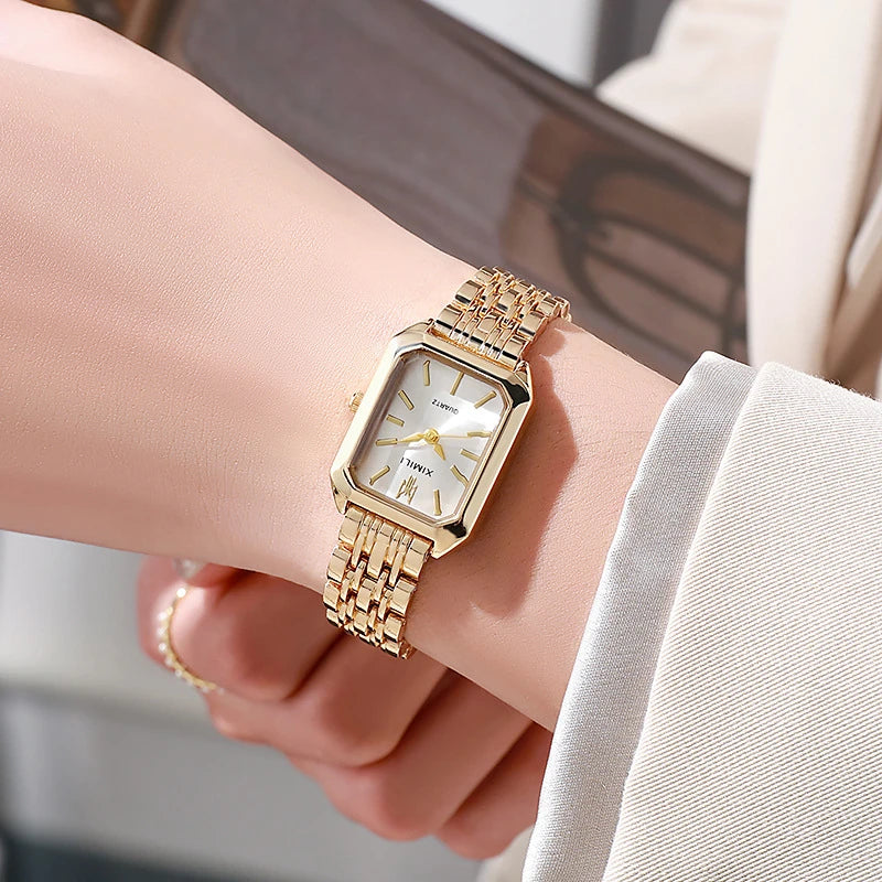Stainless Steel Strap Watch Women Luxury
