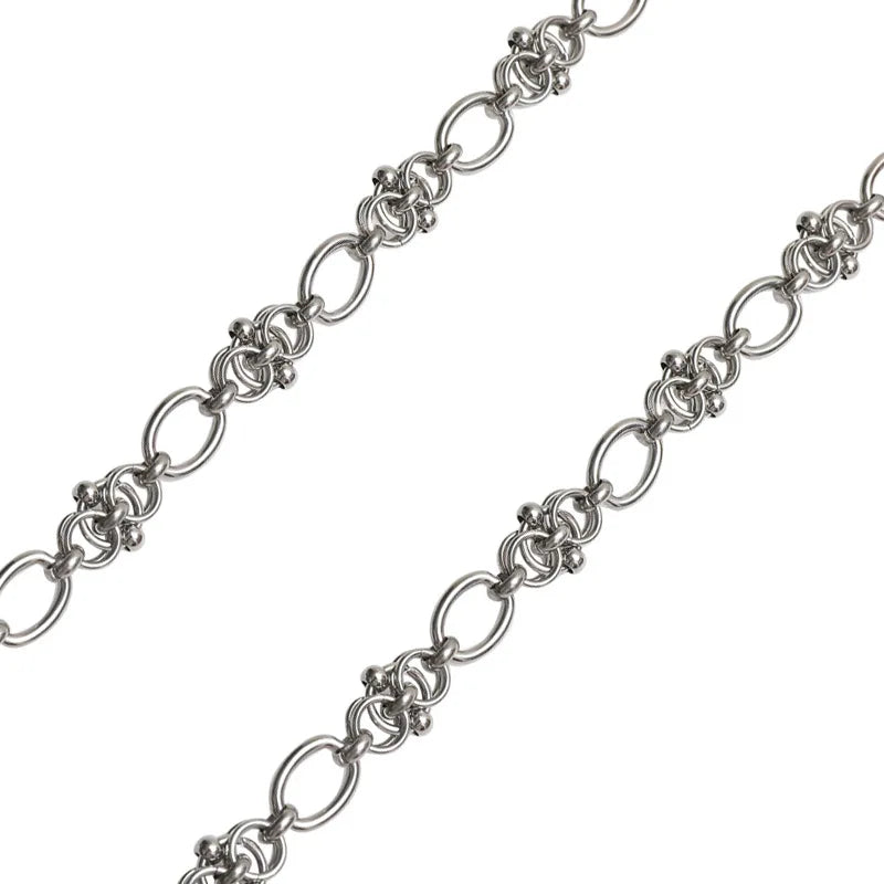 New Hip Hop DIY Chain Necklace for Men Women 316L Stainless Steel Jewelry Vintage Punk Gothic Collar Choker Kpop Aesthetic