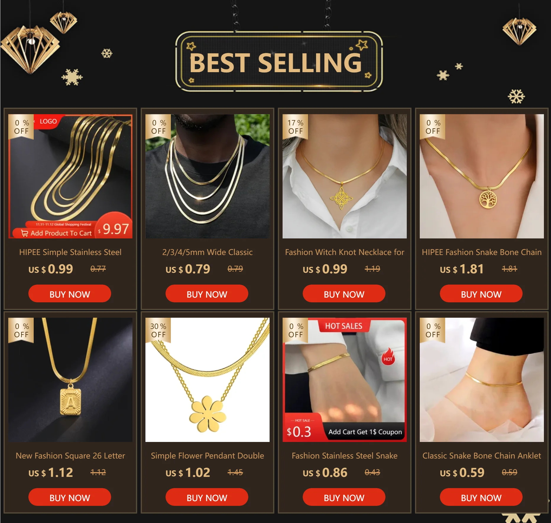 Hip Hop Snake Chain Necklace for Men New Fashion Stainless Steel Silver Color Necklace