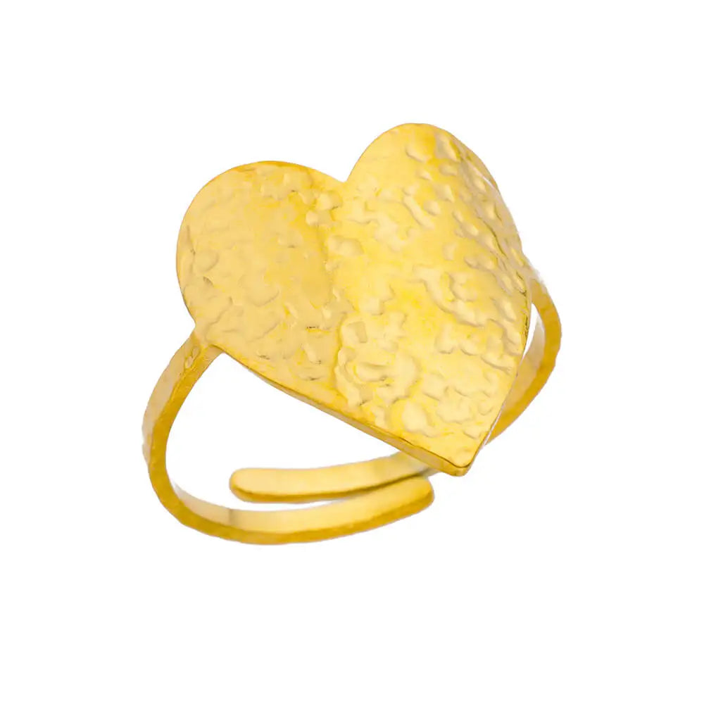 Gold Color Opening Couple Ring