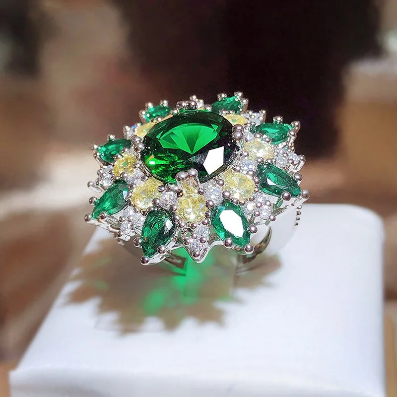 Senior Bright Bright Green Ring