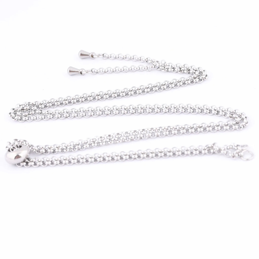 5pcs 66cm Long Stainless Steel Necklace Chains For Jewelry Making Supplies Diy Accessories