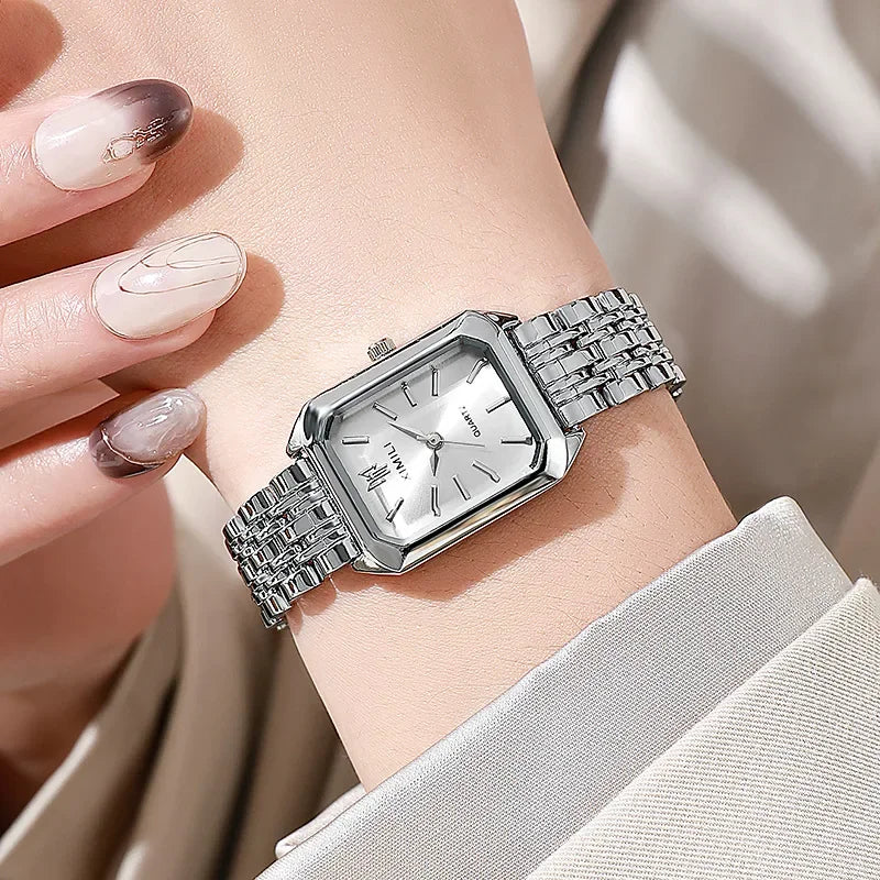 Stainless Steel Strap Watch Women Luxury