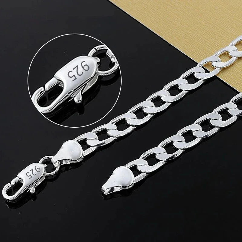 925 Sterling Silver Necklace For Men's & women