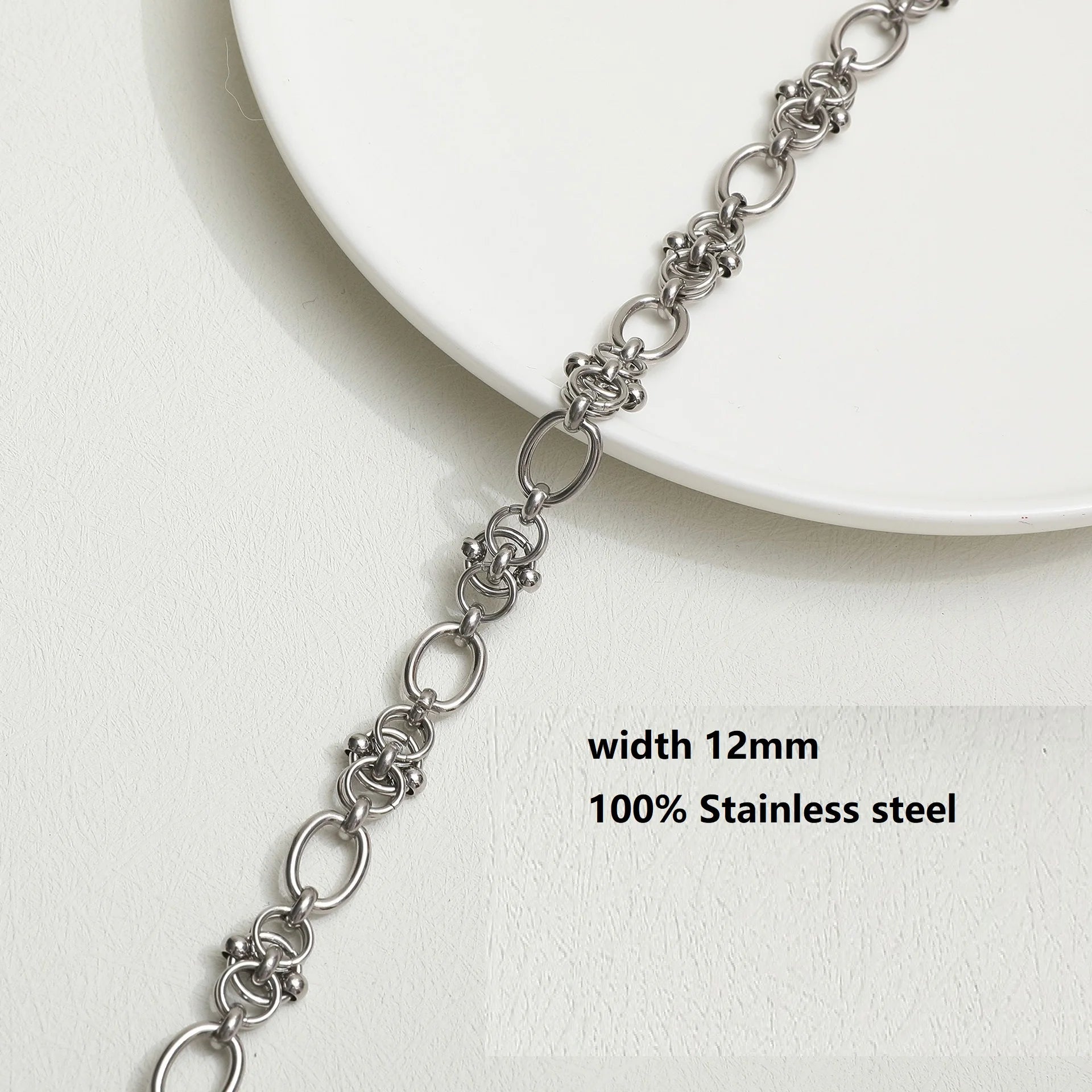 New Hip Hop DIY Chain Necklace for Men Women 316L Stainless Steel Jewelry Vintage Punk Gothic Collar Choker Kpop Aesthetic