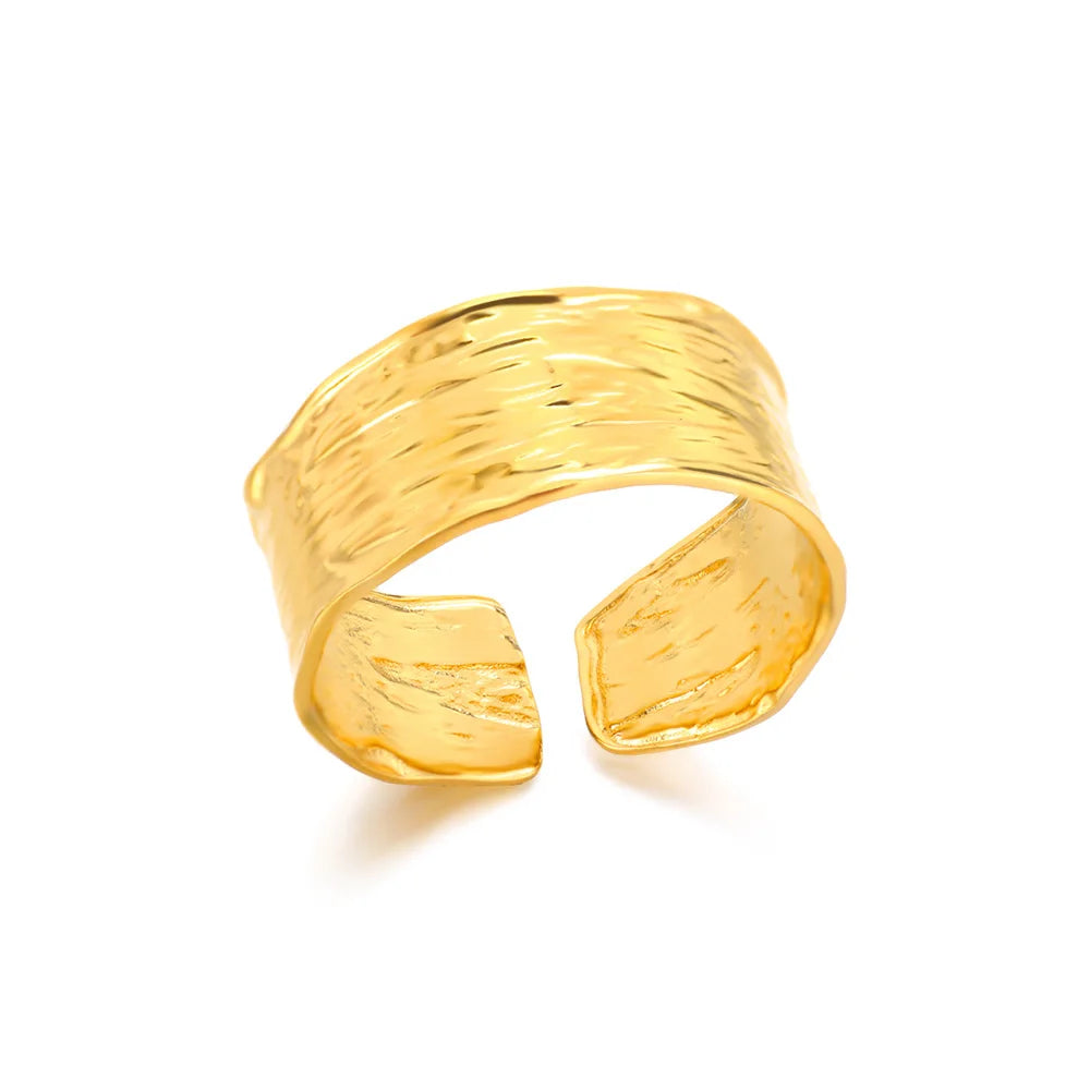 Gold Color Opening Couple Ring