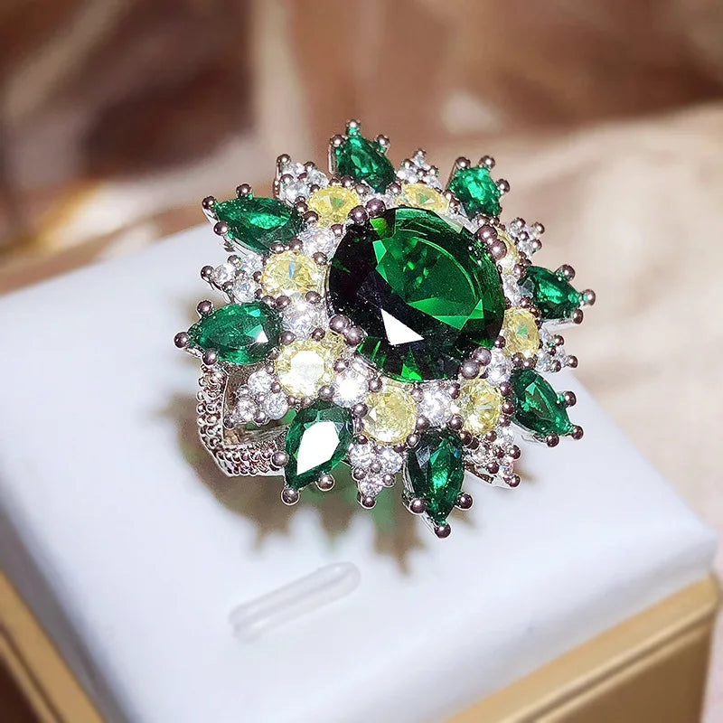 Senior Bright Bright Green Ring