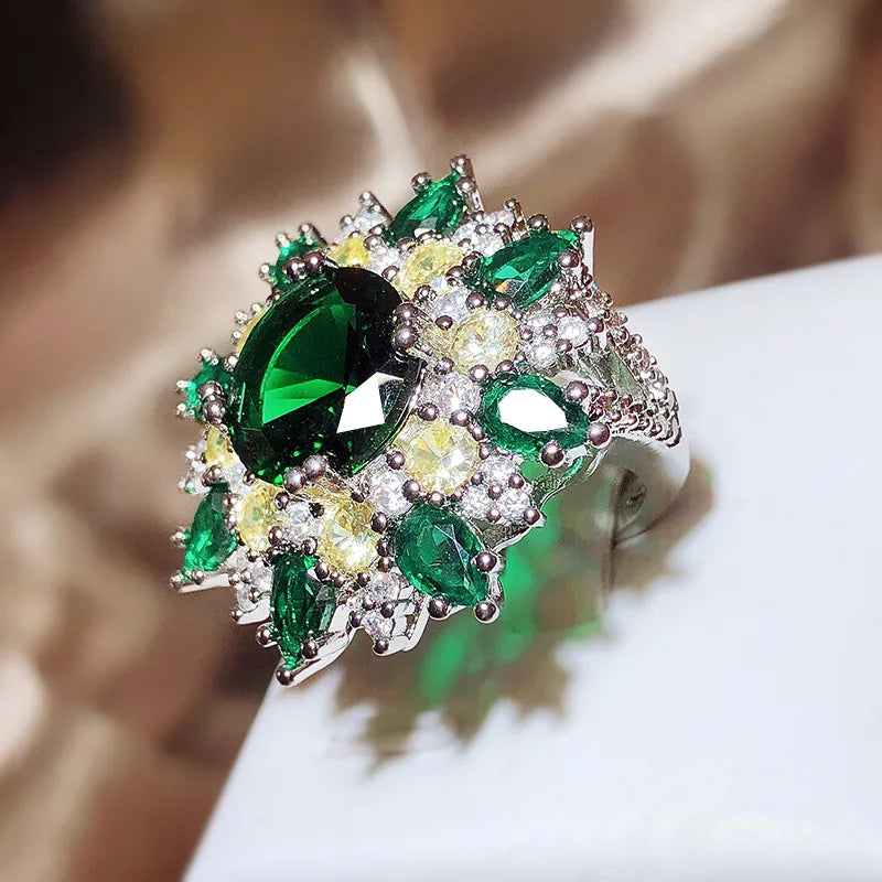 Senior Bright Bright Green Ring
