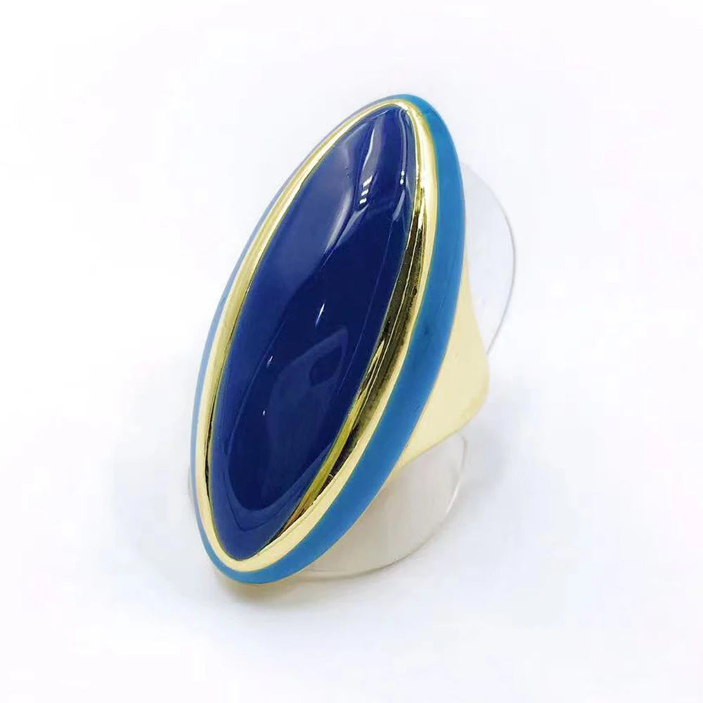 Irregular Ladies Rings 18K Gold Plated Party Ladies Ring Jewelry