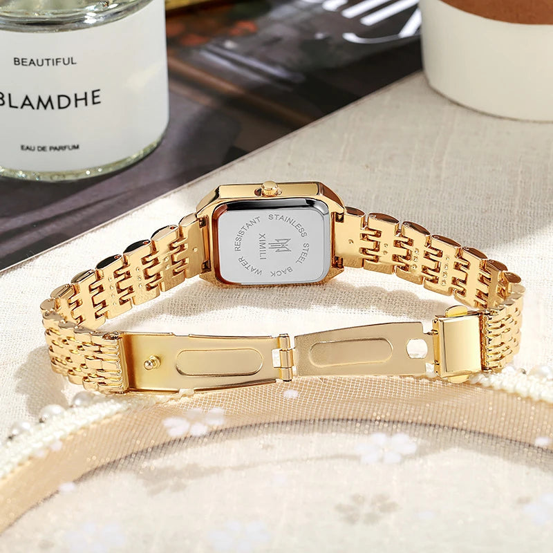 Stainless Steel Strap Watch Women Luxury
