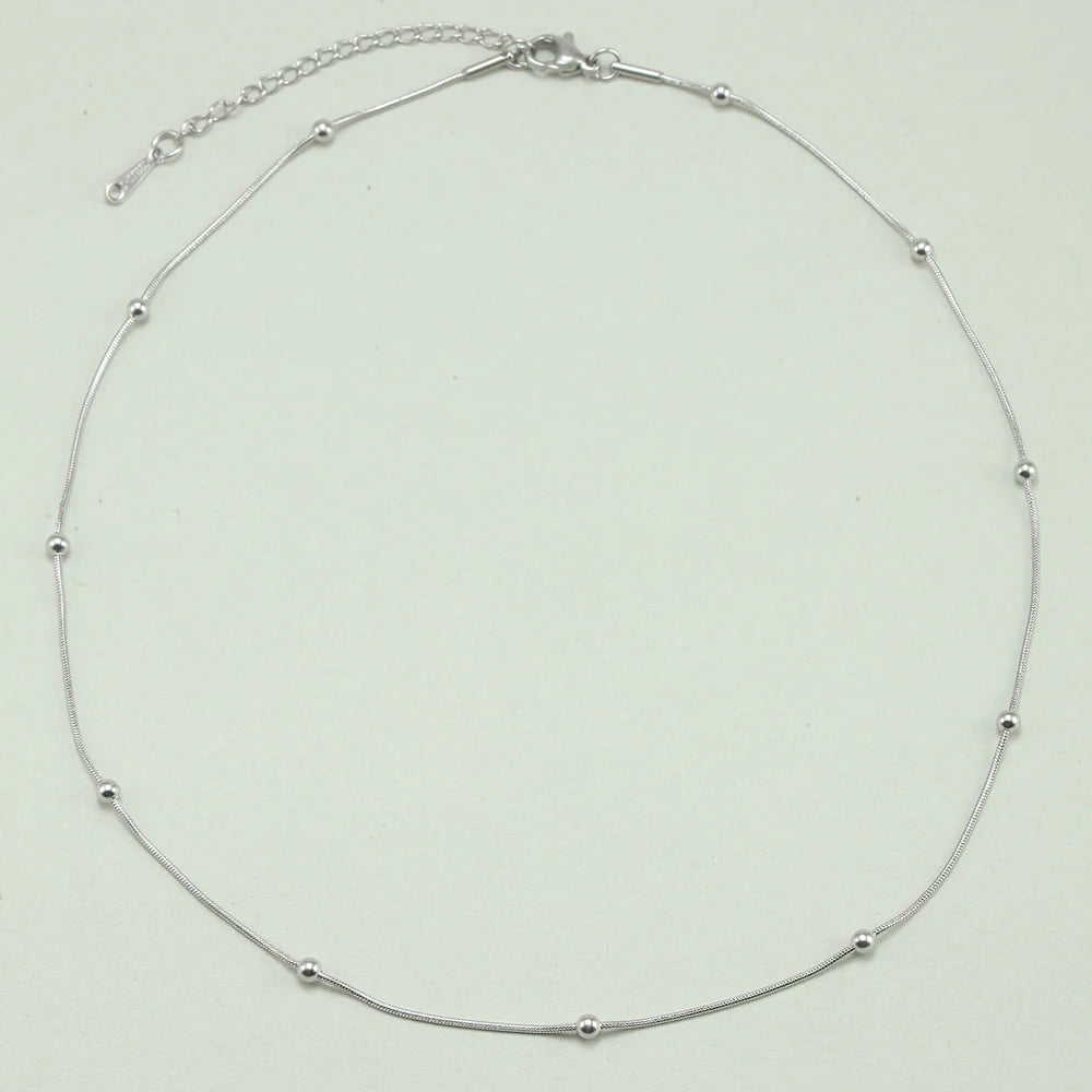 Kpop Chains Necklace for Women Stainless Jewelry on the neck new in premium stainless steel jewelry