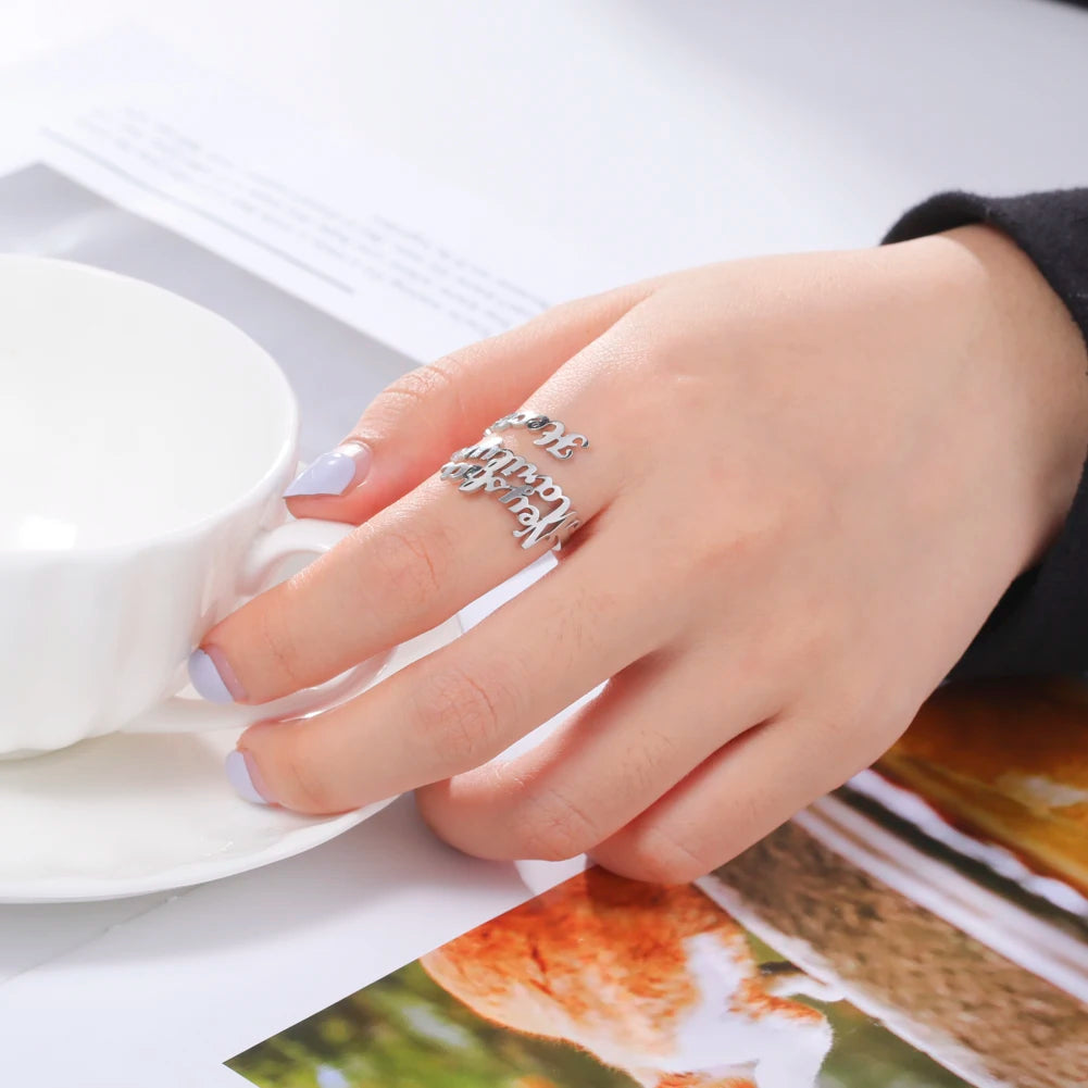 Rings Couple Gold Color