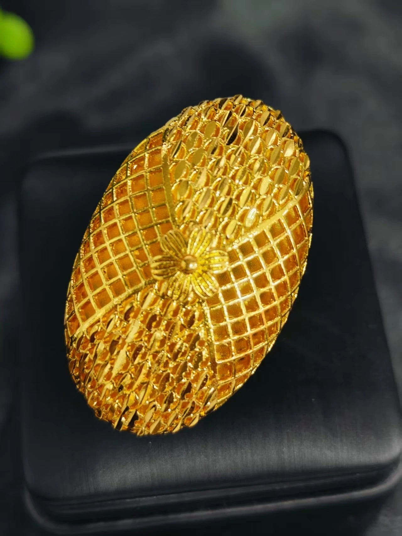 Golden Ring Brazilian Women 24K Gold Plated