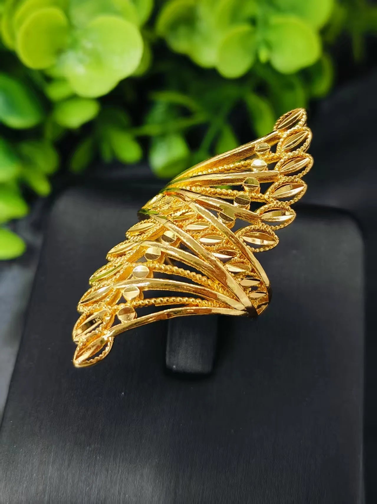 Golden Ring Brazilian Women 24K Gold Plated