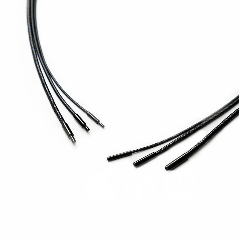 Black Leather Chain Necklace for Diy Women Men Handmade Braid Rope Long Necklace 40/50/60/70CM Neck Pendant Chain
