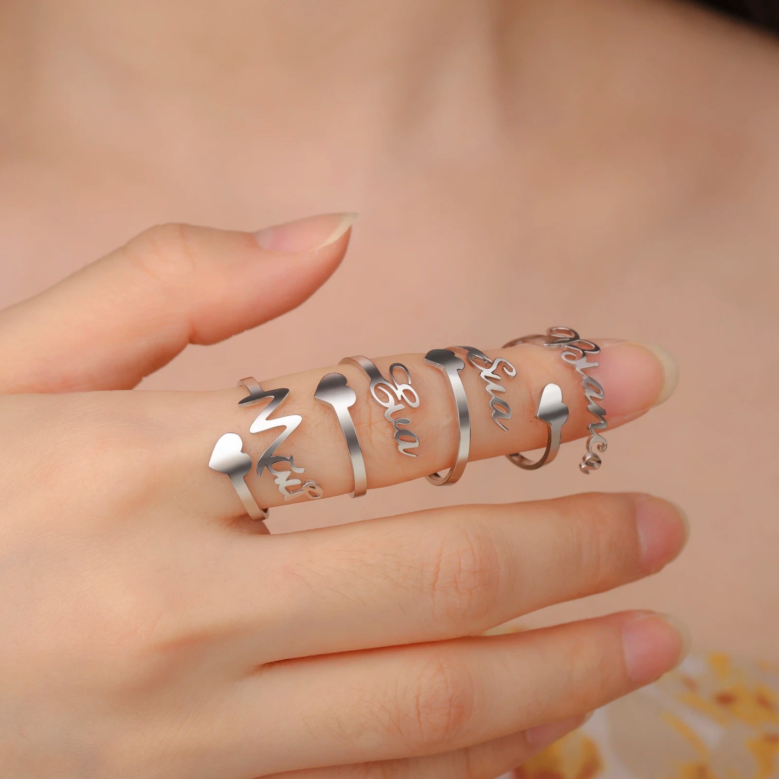 Rings Couple Gold Color