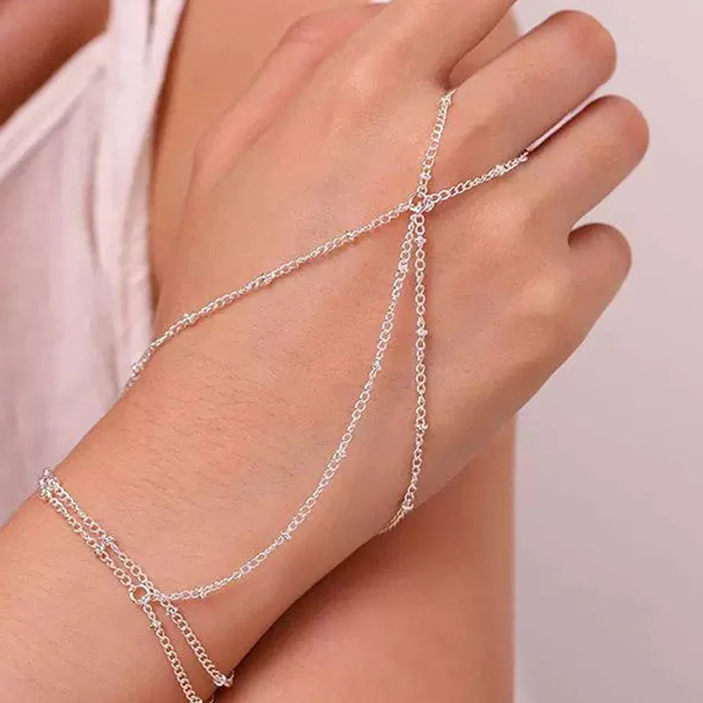 Stainless Steel Bracelet Simple Fashion New Design Wear Bracelet Ring Fine Bracelet For Women Jewelry Elegant Luxury Noble Gifts