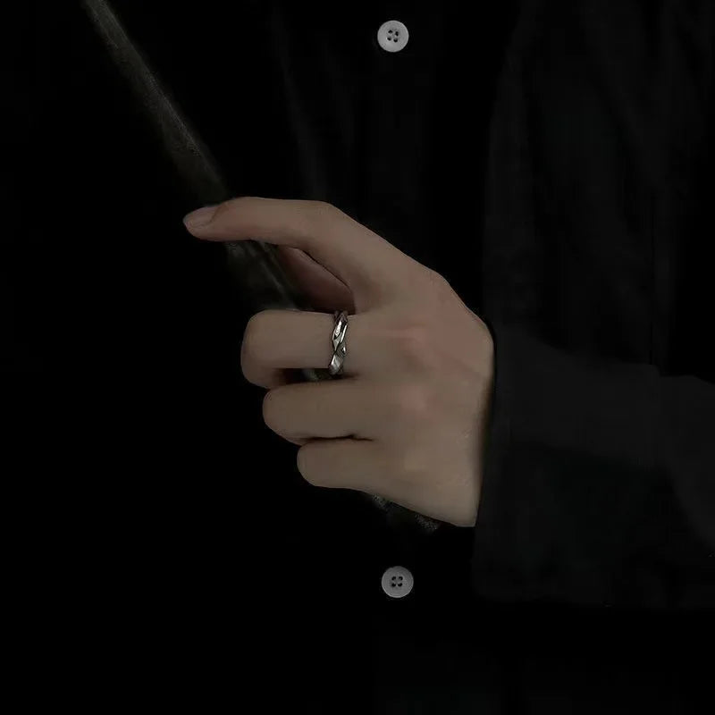 Кольцо Женское Rings For Men Women Twist Simple Open Couple Ring