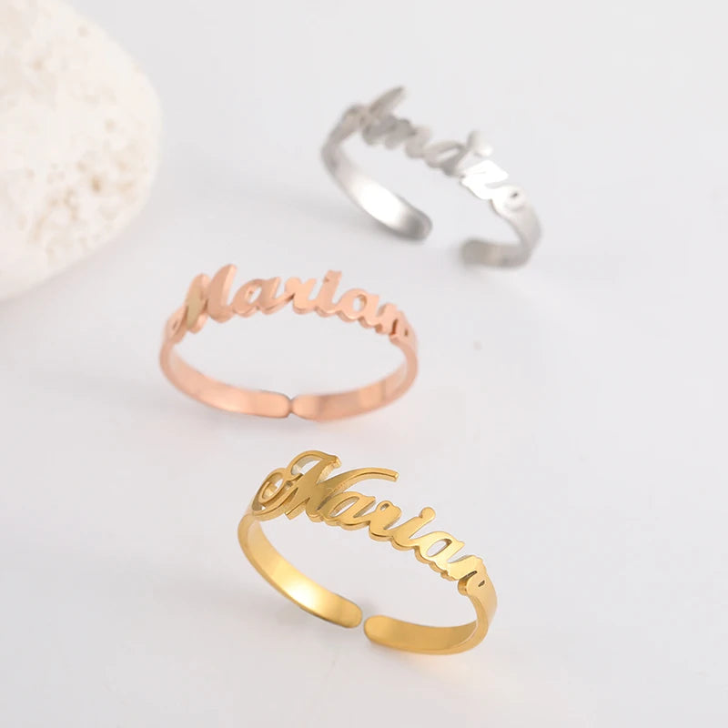 Rings Couple Gold Color