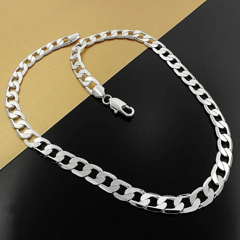925 Sterling Silver Necklace For Men's & women