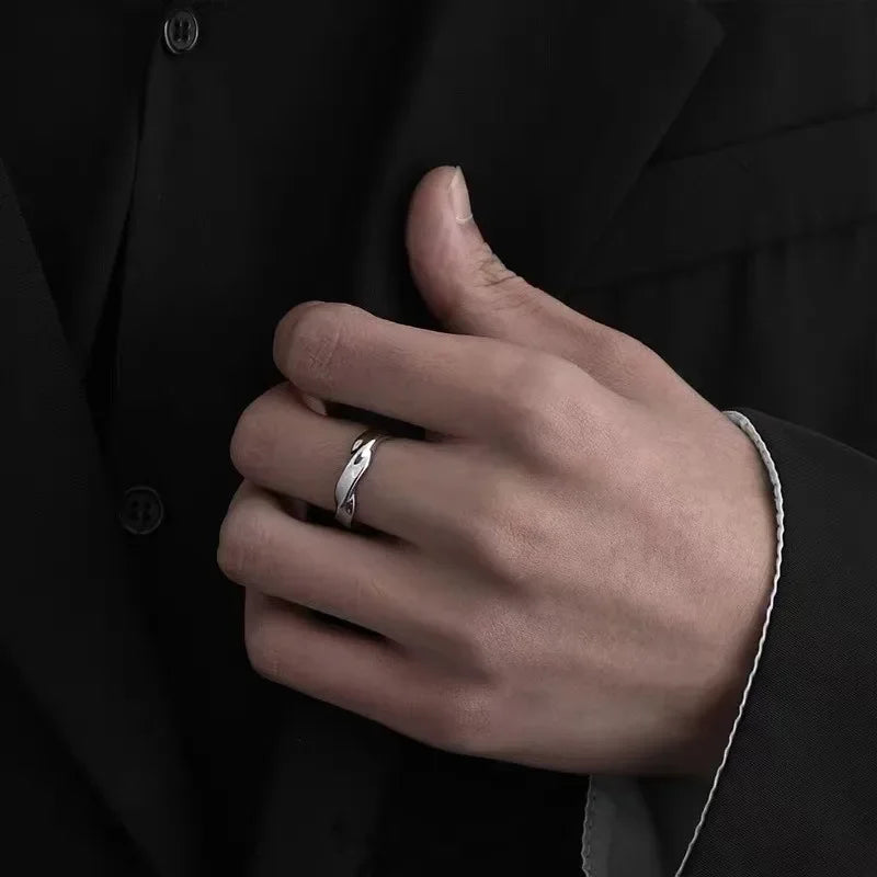 Кольцо Женское Rings For Men Women Twist Simple Open Couple Ring