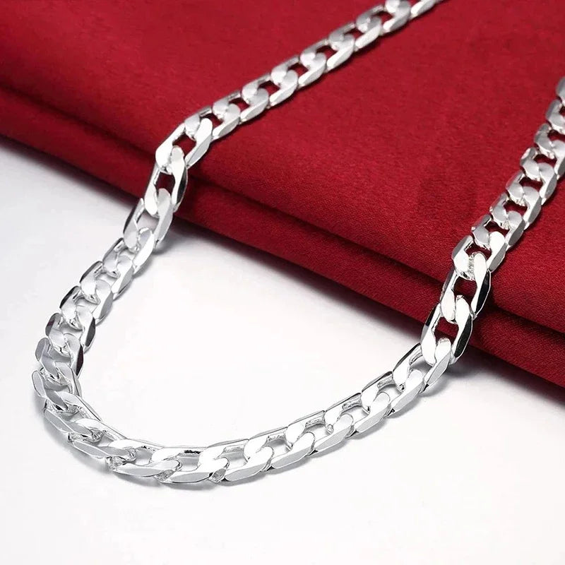 925 Sterling Silver Necklace For Men's & women