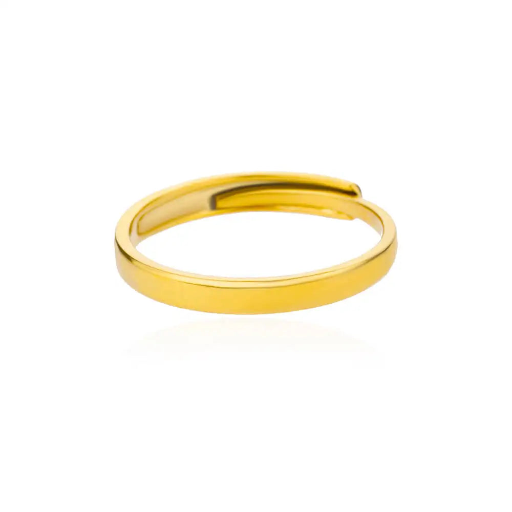 Gold Color Opening Couple Ring