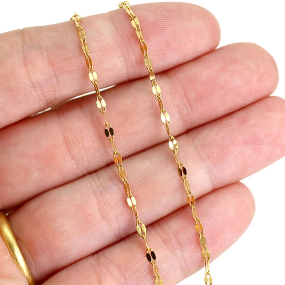 Stainless Steel Bracelet for Woman Simple Shiny Chain Bracelet with Adjustable Charm Minimalist Wedding Party Jewelry Wholesale