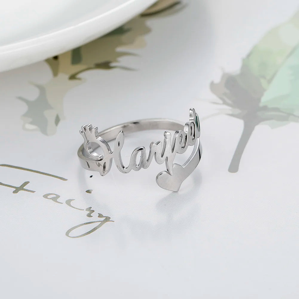 Rings Couple Gold Color