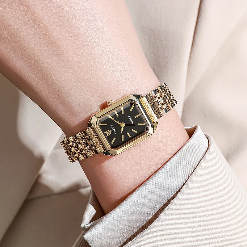 Stainless Steel Strap Watch Women Luxury