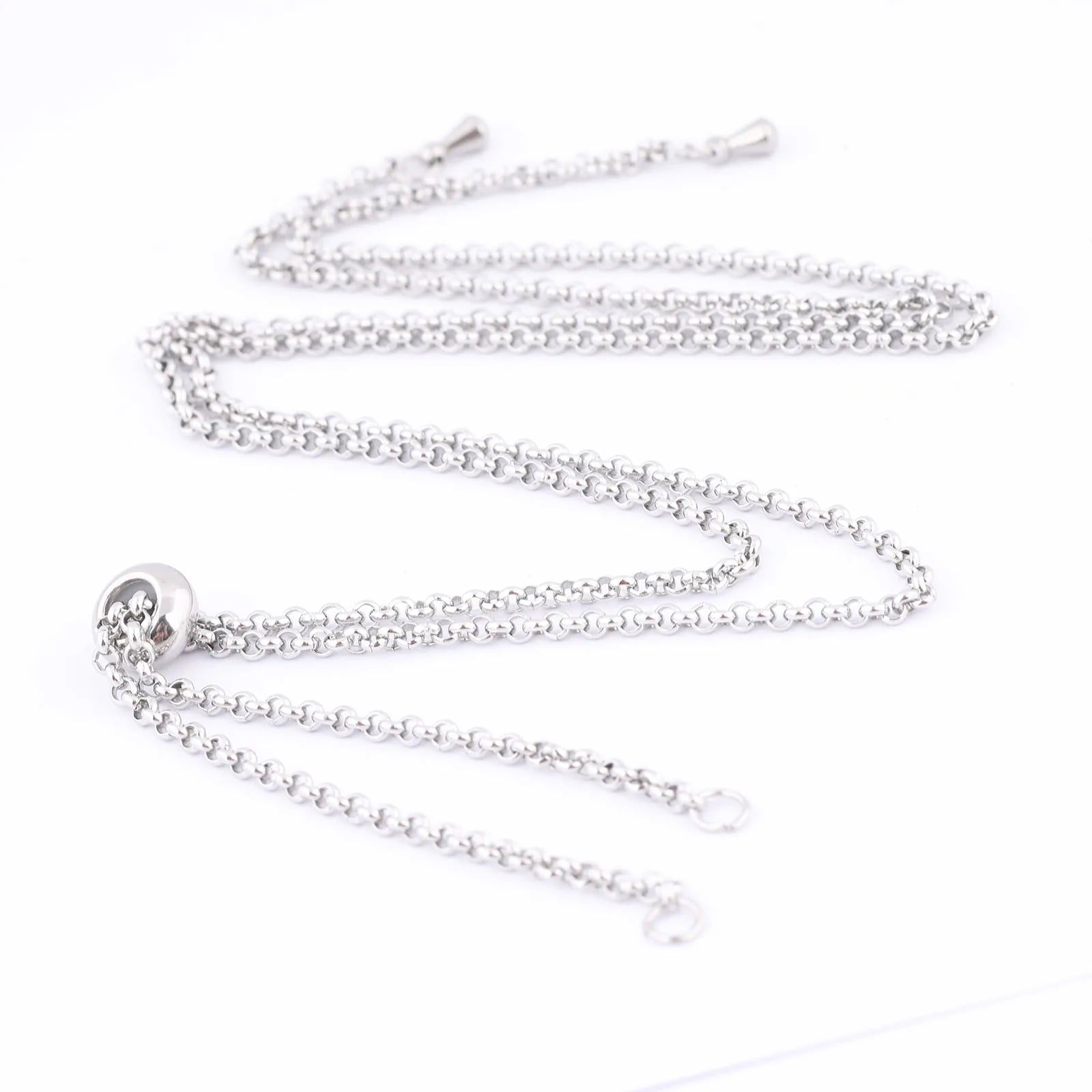 5pcs 66cm Long Stainless Steel Necklace Chains For Jewelry Making Supplies Diy Accessories